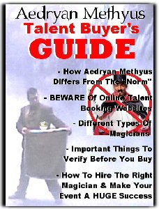 Entertainment Talent Buyer's Guide - A guide to help you hire a magician for hire in Plymouth, Minnesota MN